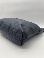 CHANEL METALLIC NAVY 22BAG - Image 7